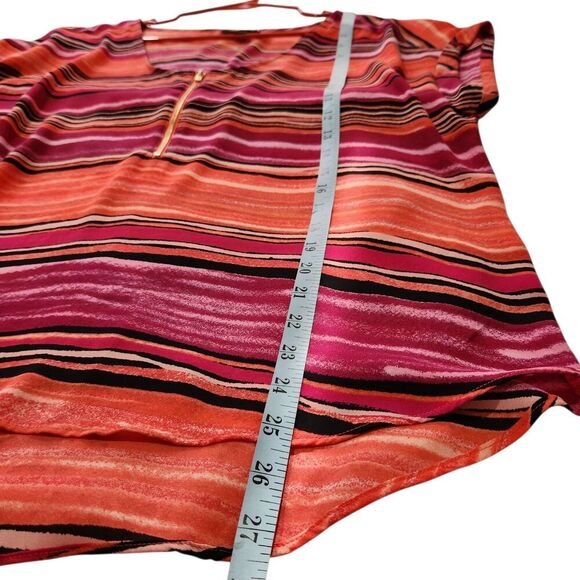 Bold Elements Sleeveless Top For Women Size XL Striped Lightweight Zip On Front - Picture 7 of 9